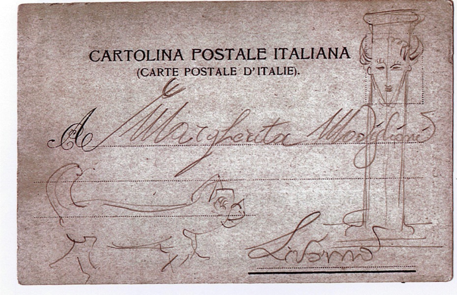1901-Pompei.-Cartolina-scritta-alla-sorella-Margherita 1901-Pompei.-Cartolina-scritta-alla-sorella-Margherita