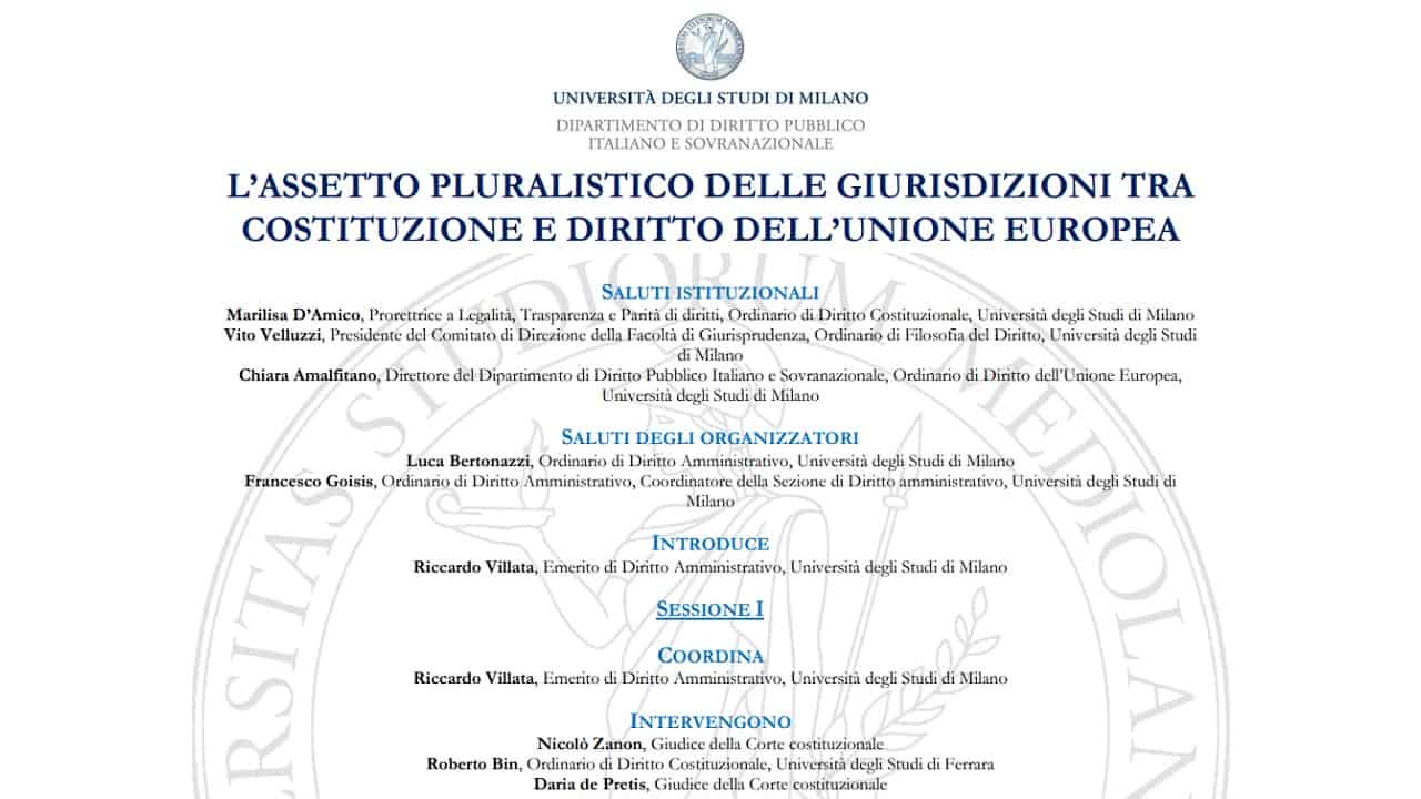 L’assetto pluralistico delle giurisdizioni tra Costituzione e diritto dell’Unione Europea