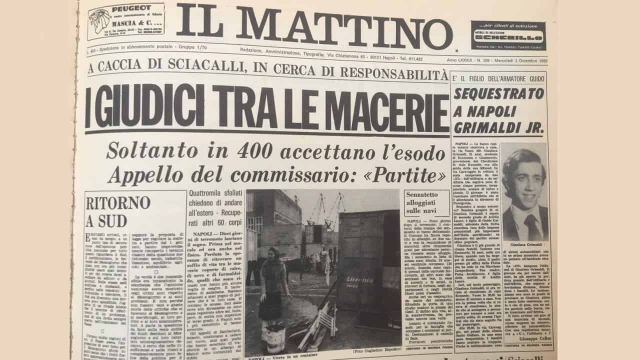 Una toga tra le macerie