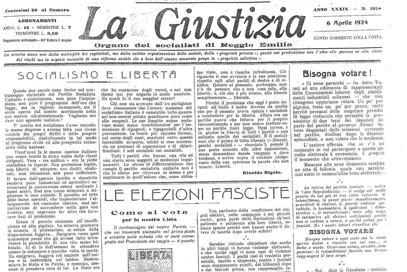 La magistratura al tempo di Giacomo Matteotti di Giuliano Scarselli