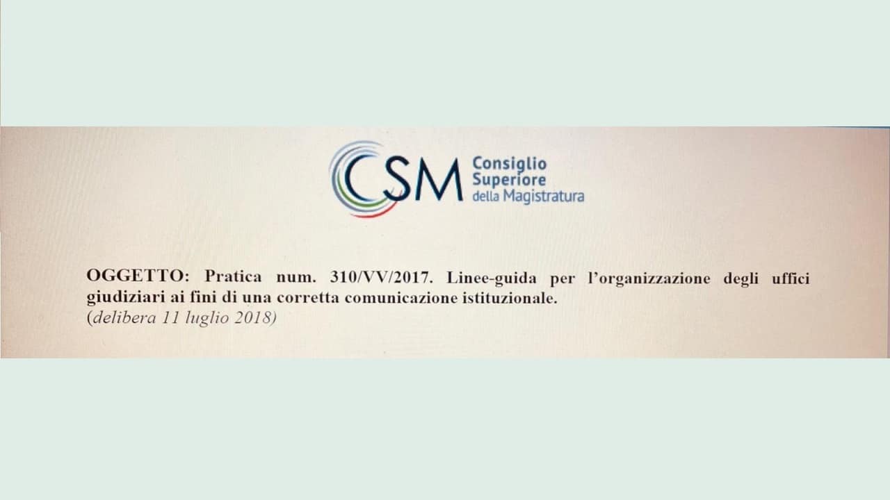 Giustizia e comunicazione.3) Giovanni Melillo, La comunicazione dell’ufficio del pubblico ministero