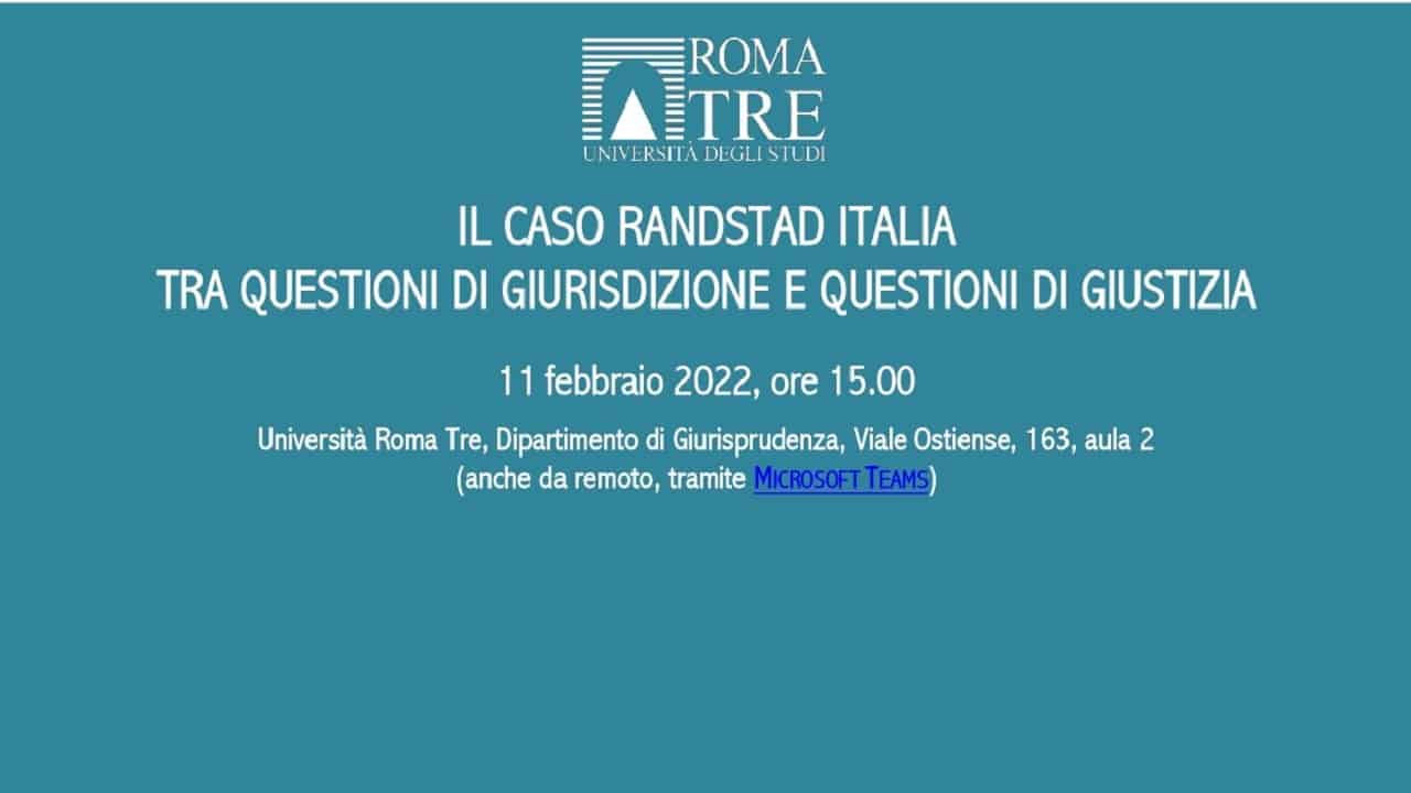Il caso Randstad Italia spa: questione di giurisdizione o di giustizia?