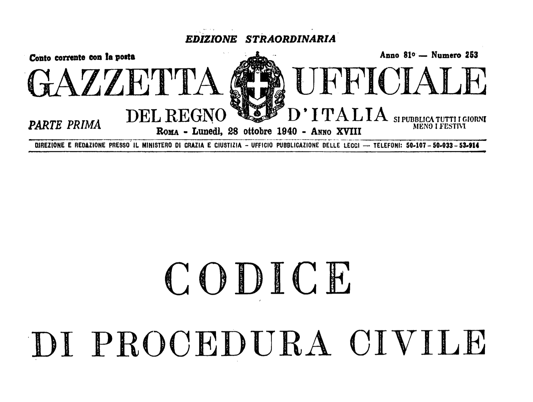 Radici e valore del codice di procedura civile
