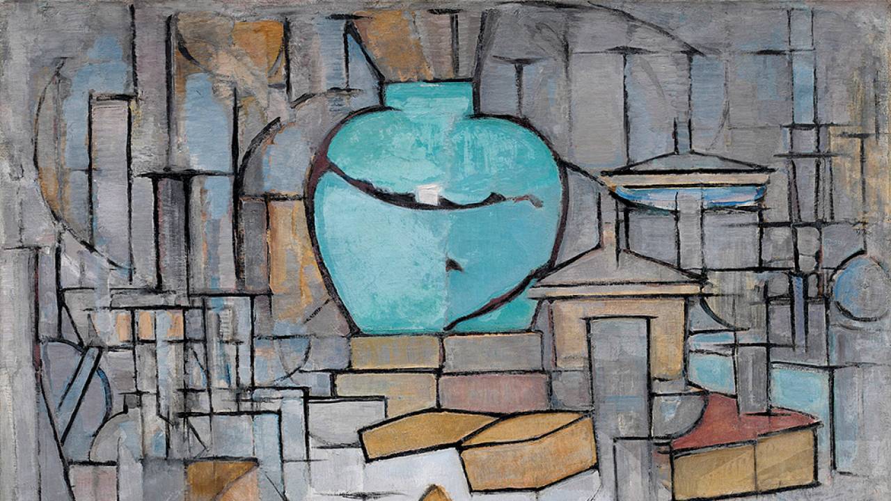 Piet Mondrian, Natura morta con vaso di zenzero II, 1911-12, olio su tela, Guggenheim Museum, New York