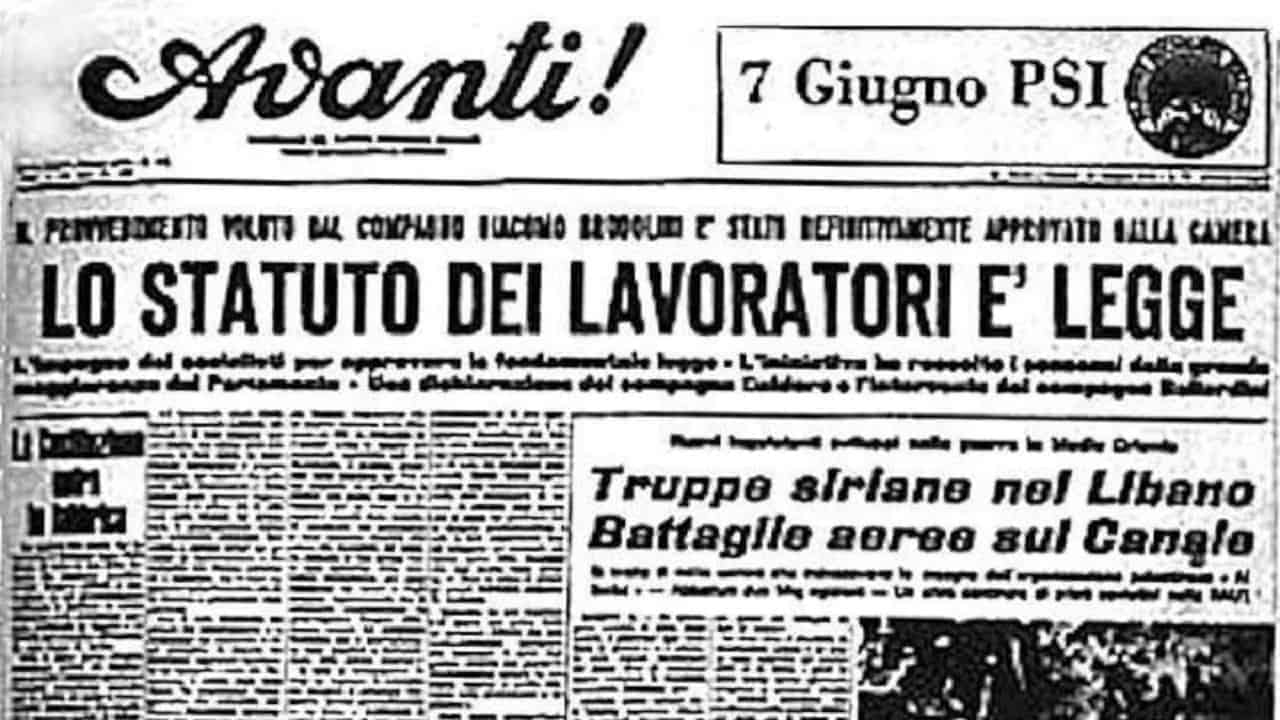 Era di maggio. Lo “Statuto dei diritti dei lavoratori” compie cinquant’anni. Quasi un racconto.